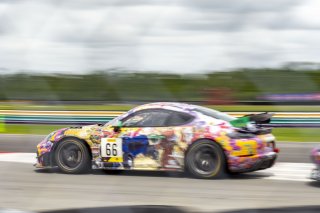 #66 Porsche 718 Cayman GT4 RS Clubsport of Derek DeBoer and Jason Alexandris, The Racers Group, GT4 America, Am, SRO America, New Orleans Motorsports Park, New Orleans, LA, May 2022.
 | Brian Cleary/SRO