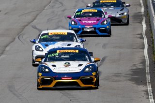 #18 Porsche 718 Cayman GT4 RS Clubsport of Roland Krainz and Austin Krainz, RS1, Pirelli GT4 America, Am, SRO America, NOLA Motorsports Park, New Orleans, LA, April 2023.
 | Brian Cleary/SRO