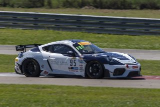 #95 Porsche 718 Cayman GT4 RS Clubsport of Rob Ferriol and Mac Clark, OGH/Valkyrie Velocity, Pirelli GT4 America, Pro-Am, SRO America, NOLA Motorsports Park, New Orleans, LA, April 2023.
 | Brian Cleary/SRO