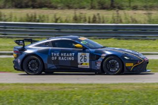 #26 Aston Martin Vantage AMR GT4 of Hannah Grisham and Riana O'Meara-Hunt, Heart of Racing Team, Pirelli GT4 America, Am, SRO America, NOLA Motorsports Park, New Orleans, LA, April 2023.
 | Brian Cleary/SRO