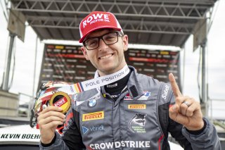 #92 BMW M4 GT4 of Kevin Boehm and Kenton Koch, Random Vandals Racing, Pirelli GT4 America, Silver, SRO America, NOLA Motorsports Park, New Orleans, LA, April 2023.
 | Brian Cleary/SRO