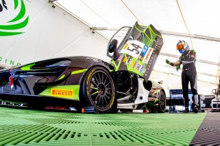 #54 McLaren Arturo GT4 of Tim Pappas and Jeroen Bleekemolen, Black Swan Racing, Pirelli GT4 America, Pro-Am, SRO America, Sonoma Raceway, Sonoma, CA, April 2023.
 | Brian Cleary/SRO