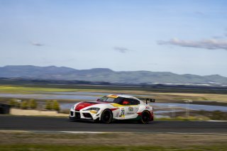 #20 Toyota Gazoo Racing GR Supra GT4 of Nicholas Shanny and Terry Borcheller, Carrus Callas Raceteam, Pirelli GT4 America, Am, SRO America, Sonoma Raceway, Sonoma, CA, April 2023.
 | Brian Cleary/SRO