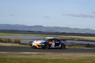 #97 Porsche 718 Cayman GT4 RS Clubsport of Sean Gibbons and Sam Owen, OGH/Valkyrie Velocity, Pirelli GT4 America, Am, SRO America, Sonoma Raceway, Sonoma, CA, April 2023.
 | Brian Cleary/SRO
