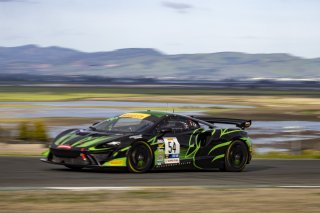 #54 McLaren Arturo GT4 of Tim Pappas and Jeroen Bleekemolen, Black Swan Racing, Pirelli GT4 America, Pro-Am, SRO America, Sonoma Raceway, Sonoma, CA, April 2023.
 | Brian Cleary/SRO
