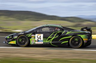 #54 McLaren Arturo GT4 of Tim Pappas and Jeroen Bleekemolen, Black Swan Racing, Pirelli GT4 America, Pro-Am, SRO America, Sonoma Raceway, Sonoma, CA, April 2023.
 | Brian Cleary/SRO