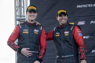 #19 Porsche 718 Cayman GT4 RS Clubsport of Francis Selldorff and Andrew Davis, ACI Motorsports, Pirelli GT4 America, Pro-Am, SRO America, Sonoma Raceway, Sonoma, CA, April 2023.
 | Brian Cleary/SRO