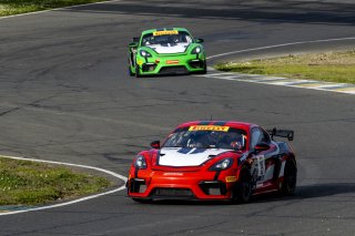 #19 Porsche 718 Cayman GT4 RS Clubsport of Francis Selldorff and Andrew Davis, ACI Motorsports, Pirelli GT4 America, Pro-Am, SRO America, Sonoma Raceway, Sonoma, CA, April 2023.
 | Brian Cleary/SRO