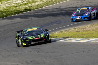 #54 McLaren Arturo GT4 of Tim Pappas and Jeroen Bleekemolen, Black Swan Racing, Pirelli GT4 America, Pro-Am, SRO America, Sonoma Raceway, Sonoma, CA, April 2023.
 | Brian Cleary/SRO