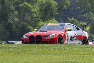 #51 BMW M4 GT4 of JCD Dubets and Zac Anderson, Auto Technic Racing, Pirelli GT4 America, Silver, SRO America, VIRginia International Raceway, Alton VA, June 2023.
 | Brian Cleary/SRO