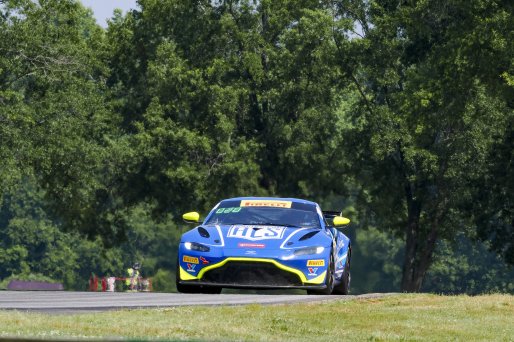 #428 Aston Martin Vantage AMR GT4 of Brady Behrman and Coby Shield, van der Steur Racing, Pirelli GT4 America, Pro-Am, SRO America, VIRginia International Raceway, Alton VA, June 2023.
 | Brian Cleary/SRO