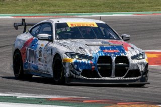#88 BMW M4 GT4 of Harry Gottsacker and Chandler Hull, STR38 Motorsports, Pirelli GT4 America, Silver, front three quarter shot, SRO America, Circuit of the Americas, Austin TX, May 2023.
 | Brian Cleary/SRO