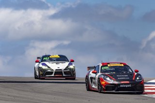 #83 Porsche718 Cayman GT4 RS Clubsport of Juan Martinez and Nelson Calle, NOLASPORT, Pirelli GT4 America, Am, SRO America, Circuit of the Americas, Austin TX, May 2023.
 | Brian Cleary/SRO