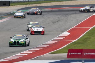 #98 BMW M4 GT4 of Paul Sparta and Al Carter, Random Vandals Racing, Pirelli GT4 America, Am, SRO America, Circuit of the Americas, Austin TX, May 2023.
 | Brian Cleary/SRO