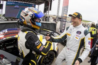 #2 Aston Martin Vantage AMR GT4 of Jason Bell and Michael Cooper, Flying Lizards Motorsports, Pirelli GT4 America, Pro-Am, SRO America, Circuit of the Americas, Austin TX, May 2023.
 | Brian Cleary/SRO