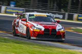 #92 BMW M4 GT4 of Kevin Boehm and Kenton Koch, Random Vandals Racing, Pirelli GT4 America, Silver, SRO America, Road America, Elkhart Lake, WI, August 2023.
 | Brian Cleary/SRO