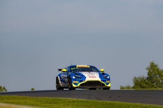 #119 Aston Martin Vantage AMR GT4 of Rory van der Steur and Jamie Day. van der Stuer Racing, Pirelli GT4 America, Silver, SRO America, Road America, Elkhart Lake, WI, August 2023.
 | Brian Cleary/SRO