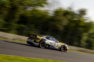 #18 Porsche 718 Cayman GT4 RS Clubsport of Roland Krainz and Austin Krainz, RS1, Pirelli GT4 America, Am, SRO America, Road America, Elkhart Lake, WI, August 2023.
 | Brian Cleary/SRO