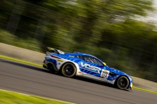 #119 Aston Martin Vantage AMR GT4 of Rory van der Steur and Jamie Day. van der Stuer Racing, Pirelli GT4 America, Silver, SRO America, Road America, Elkhart Lake, WI, August 2023.
 | Brian Cleary/SRO