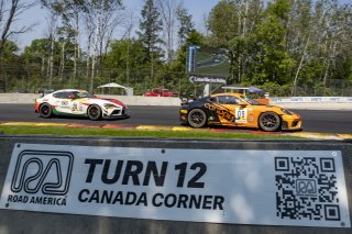 #09 Porsche 718 Cayman GT4 RS Clubsport of Christian Ruppel and Eric Zitza, Zotz Racing/CCDP Racing, Pirelli GT4 America, Am, SRO America, Road America, Elkhart Lake, WI, August 2023.
 | Brian Cleary/SRO