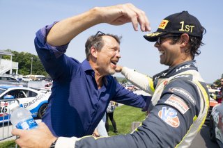 #51 BMW M4 GT4 of JCD Dubets and Zac Anderson, Auto Technic Racing, Pirelli GT4 America, Silver, SRO America, Road America, Elkhart Lake, WI, August 2023.
 | Brian Cleary/SRO