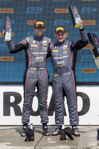 #92 BMW M4 GT4 of Kevin Boehm and Kenton Koch, Random Vandals Racing, Pirelli GT4 America, Silver, SRO America, Road America, Elkhart Lake, WI, August 2023.
 | SRO Motorsports Group