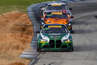 #98 BMW M4 GT4 of Paul Sparta and Al Carter, Random Vandals Racing, Pirelli GT4 America, Am, SRO America, Sebring International Raceway, Sebring, FL, September 2023.
 | Brian Cleary/SRO