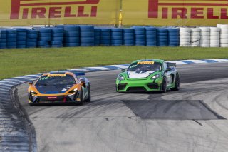 #80 McLaren Artura GT4 of Kaia Teo and Nick Longhi, Crucial Motorsports, Pirelli GT4 America, Am, SRO America, Sebring International Raceway, Sebring, FL, September 2023.
 | Brian Cleary/SRO