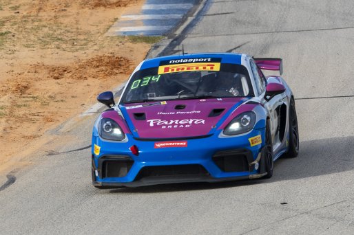 #52 Porsche 718 Cayman GT4 CLUBSPORT of David Peterman and Lee Carpentier, Auto Technic Racing, Pirelli GT4 America, Am, SRO America, Sebring International Raceway, Sebring, FL, September 2023.
 | Brian Cleary/SRO