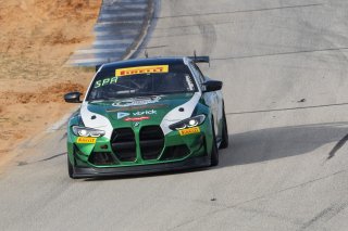 #98 BMW M4 GT4 of Paul Sparta and Al Carter, Random Vandals Racing, Pirelli GT4 America, Am, SRO America, Sebring International Raceway, Sebring, FL, September 2023.
 | Brian Cleary/SRO