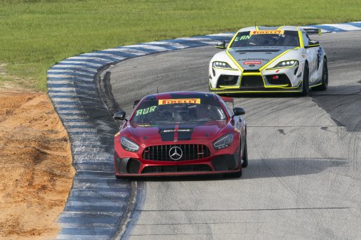 #89 Mercedes-AMG GT4 of Thomas Johnson and Michael Auriemma, RENNtech Motorsports, Pirelli GT4 America, Am, SRO America, Sebring International Raceway, Sebring, FL, September 2023.
 | Brian Cleary/SRO