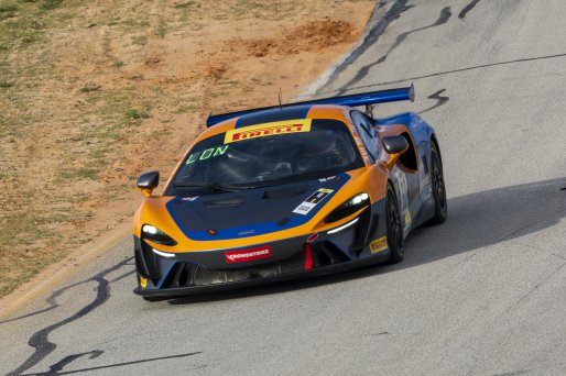 #80 McLaren Artura GT4 of Kaia Teo and Nick Longhi, Crucial Motorsports, Pirelli GT4 America, Am, SRO America, Sebring International Raceway, Sebring, FL, September 2023.
 | Brian Cleary/SRO