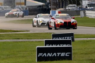 #92 BMW M4 GT4 of Kevin Boehm and Kenton Koch, Random Vandals Racing, Pirelli GT4 America, Silver, SRO America, Sebring International Raceway, Sebring, FL, September 2023.
 | Brian Cleary/SRO