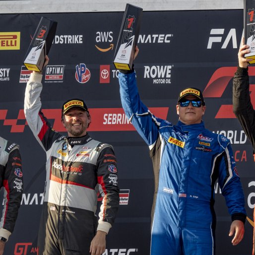 #58 Porsche 718 Cayman GT4 RS Clubsport of Richard Edge and Matt Halcome, ACI Motorsports, Pirelli GT4 America, Am, SRO America, Sebring International Raceway, Sebring, FL, September 2023.
 | Brian Cleary/SRO