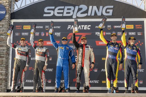#58 Porsche 718 Cayman GT4 RS Clubsport of Richard Edge and Matt Halcome, ACI Motorsports, Pirelli GT4 America, Am, SRO America, Sebring International Raceway, Sebring, FL, September 2023.
 | Brian Cleary/SRO