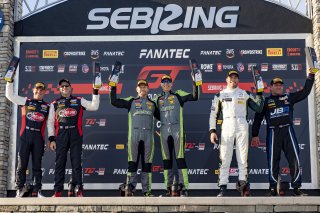 #47 Porsche 718 Cayman GT4 RS Clubsport of Matt Travis and Jason Hart, NOLASPORT, Pirelli GT4 America, Pro-Am, SRO America, Sebring International Raceway, Sebring, FL, September 2023.
 | Brian Cleary/SRO