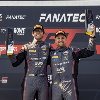#92 BMW M4 GT4 of Kevin Boehm and Kenton Koch, Random Vandals Racing, Pirelli GT4 America, Silver, SRO America, Sebring International Raceway, Sebring, FL, September 2023.
 | Brian Cleary/SRO