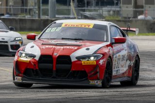 #92 BMW M4 GT4 of Kevin Boehm and Kenton Koch, Random Vandals Racing, Pirelli GT4 America, Silver, SRO America, Sebring International Raceway, Sebring, FL, September 2023.
 | Brian Cleary/SRO