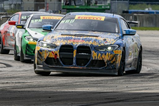 #438 BMW M4 GT4 of Robert Mau and Chris Allen, STR38 Motorsports, Pirelli GT4 America, Am, SRO America, Sebring International Raceway, Sebring, FL, September 2023.
 | Brian Cleary/SRO
