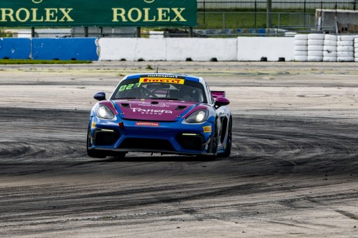 #52 Porsche 718 Cayman GT4 CLUBSPORT of David Peterman and Lee Carpentier, Auto Technic Racing, Pirelli GT4 America, Am, SRO America, Sebring International Raceway, Sebring, FL, September 2023.
 | Brian Cleary/SRO