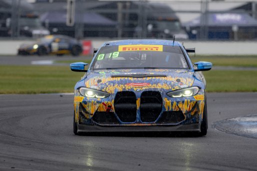 #438 BMW M4 GT4 of Robert Mau and Chris Allen, STR38 Motorsports, Pirelli GT4 America, Am, SRO America, Indianapolis Motor Speedway, Indianapolis, IN, October 2023.
 | Brian Cleary/SRO