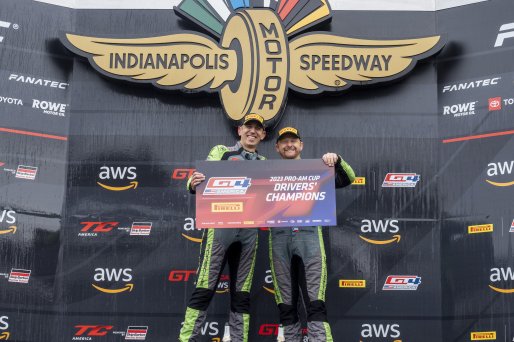 #47 Porsche 718 Cayman GT4 RS Clubsport of Matt Travis and Jason Hart, NOLASPORT, Pirelli GT4 America, Pro-Am, SRO America, Indianapolis Motor Speedway, Indianapolis, IN, October 2023.
 | Brian Cleary/SRO