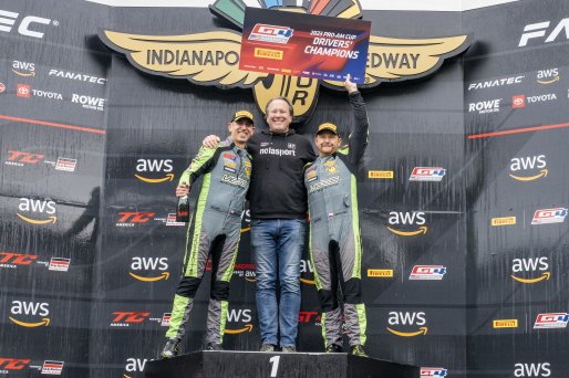 #47 Porsche 718 Cayman GT4 RS Clubsport of Matt Travis and Jason Hart, NOLASPORT, Pirelli GT4 America, Pro-Am, SRO America, Indianapolis Motor Speedway, Indianapolis, IN, October 2023.
 | Brian Cleary/SRO