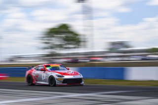 #5 Nissan Z NISMO GT4 of Damir Hot and Stefan Rzadzinski, Flying Lizard Motorsports, GT4 America, Pro-Am, SRO America, Sebring International Raceway, Sebring, FL, May 3-5 2024
 | Fred Hardy | www.FredHardyPhoto.com for SRO America ©2024