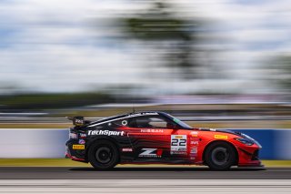 #22 Nissan Z NISMO GT4 of Eric Powell and Colin Harrison, TechSport Racing, GT4 America, Pro-Am, SRO America, Sebring International Raceway, Sebring, FL, May 3-5 2024
 | Fred Hardy | www.FredHardyPhoto.com for SRO America ©2024