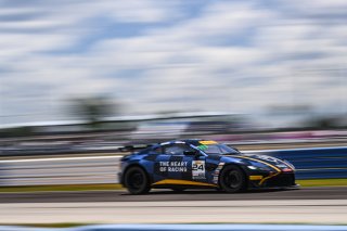#24 Aston Martin Vantage AMR GT4 of Gray Newell and Roman De Angelis, Heart of Racing Team, GT4 America, Pro-Am, SRO America, Sebring International Raceway, Sebring, FL, May 3-5 2024
 | Fred Hardy | www.FredHardyPhoto.com for SRO America ©2024