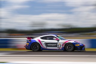 #52 Porsche 718 Cayman GT4 RS Clubsport of David Peterman and Lee FLrpentier, NOLSPORT, GT4 America, Am, SRO America, Sebring International Raceway, Sebring, FL, May 3-5 2024
 | Fred Hardy | www.FredHardyPhoto.com for SRO America ©2024