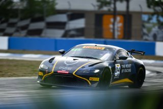 #24 Aston Martin Vantage AMR GT4 of Gray Newell and Roman De Angelis, Heart of Racing Team, GT4 America, Pro-Am, SRO America, Sebring International Raceway, Sebring, FL, May 3-5 2024
 | Fred Hardy | www.FredHardyPhoto.com for SRO America ©2024
