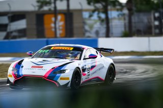 #13 Aston Martin Vantage AMR GT4 of Todd Parriott and Tom Dyer, Flying Lizard Motorsports, GT4 America, Pro-Am, SRO America, Sebring International Raceway, Sebring, FL, May 3-5 2024
 | Fred Hardy | www.FredHardyPhoto.com for SRO America ©2024