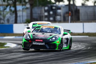 #60 Porsche 718 Cayman GT4 RS Clubsport of Steve Schneider and Seth Thomas, NOLASPRT, GT4 America, Am, SRO America, Sebring International Raceway, Sebring, FL, May 3-5 2024
 | Fred Hardy | www.FredHardyPhoto.com for SRO America ©2024